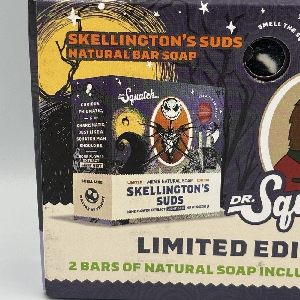 Dr Squatch Nightmare Before Christmas NBC Limited Edition‎ Gift Set 2 5 oz Bars